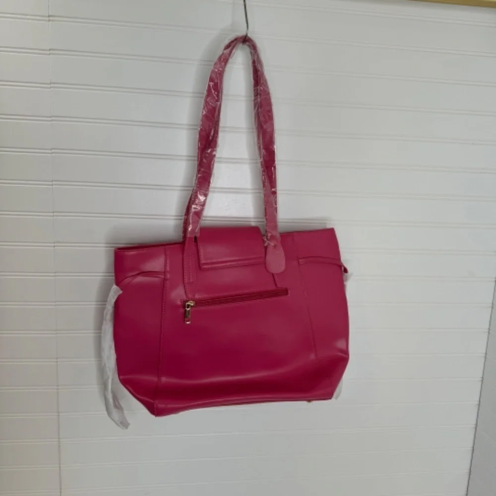 NWT Mellow World Vegan PETA Approved O Ring Tote Bag Quentina Pink